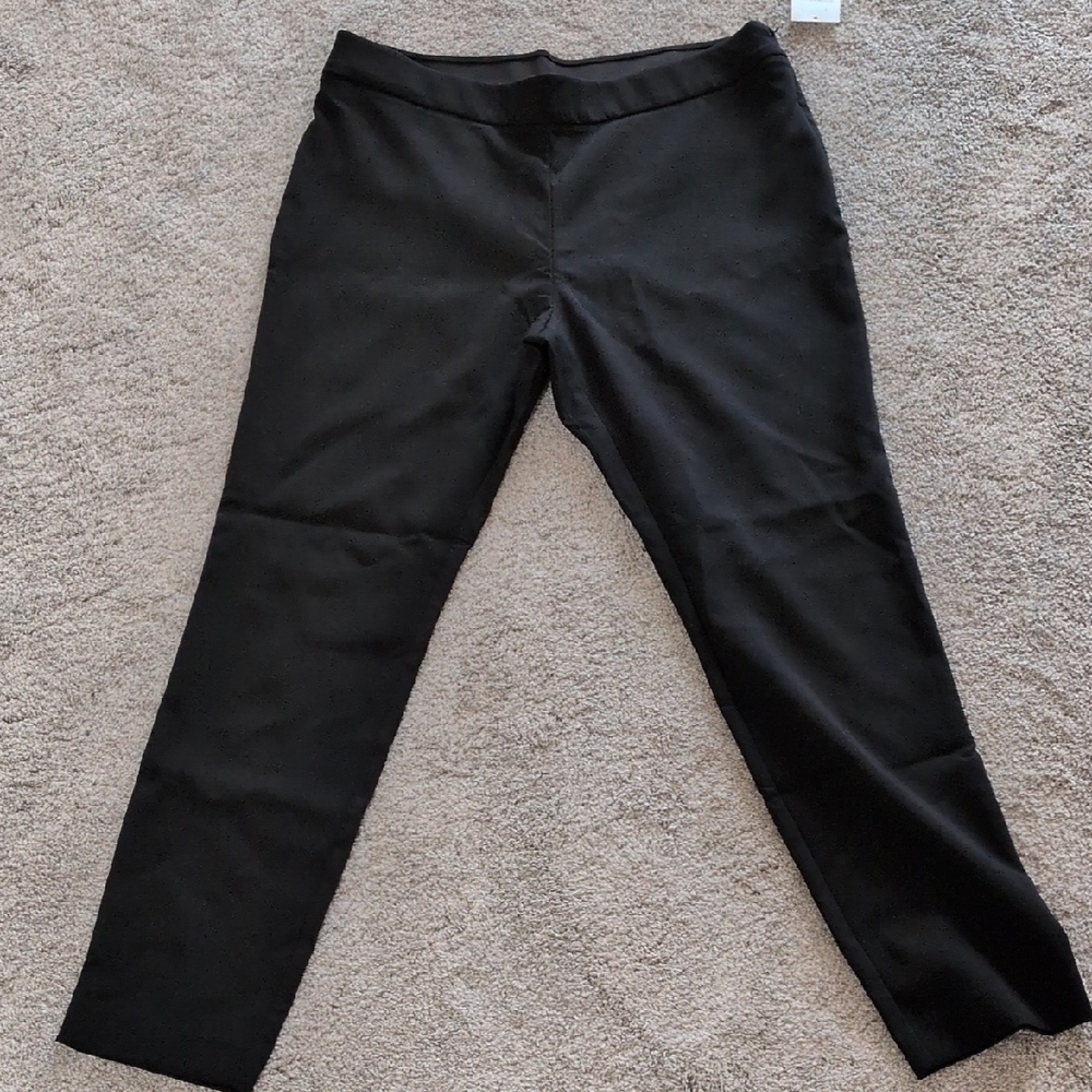 NWT A New Day High Rise Black Straight Leg Pants Size 14 Long